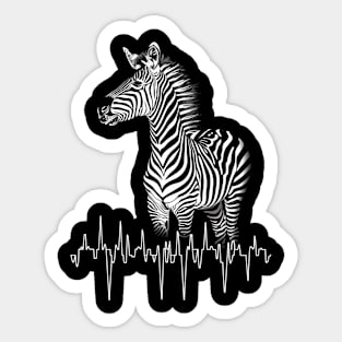 Zebra Ambulatory Acrobatics Sticker